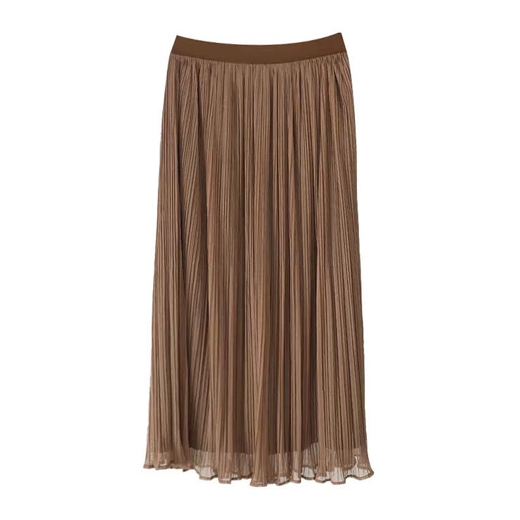 ブラウン | ベルベットメッシュプリーツスカート 韓国ファッション 韓国 | Sibra