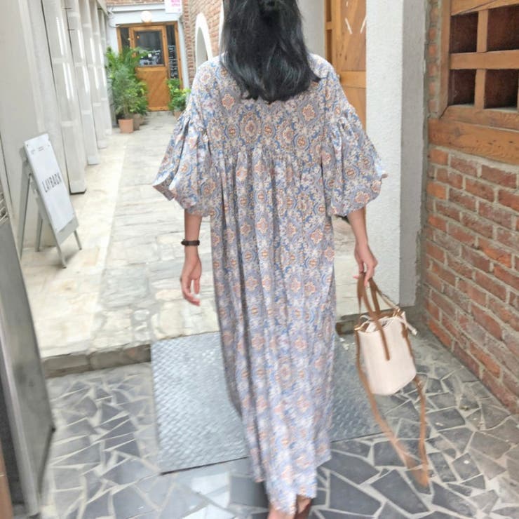 ロングワンピースレディース カジュアル プリントワンピース 品番 Shnw Sibra シブラ のレディース ファッション通販 Shoplist ショップリスト