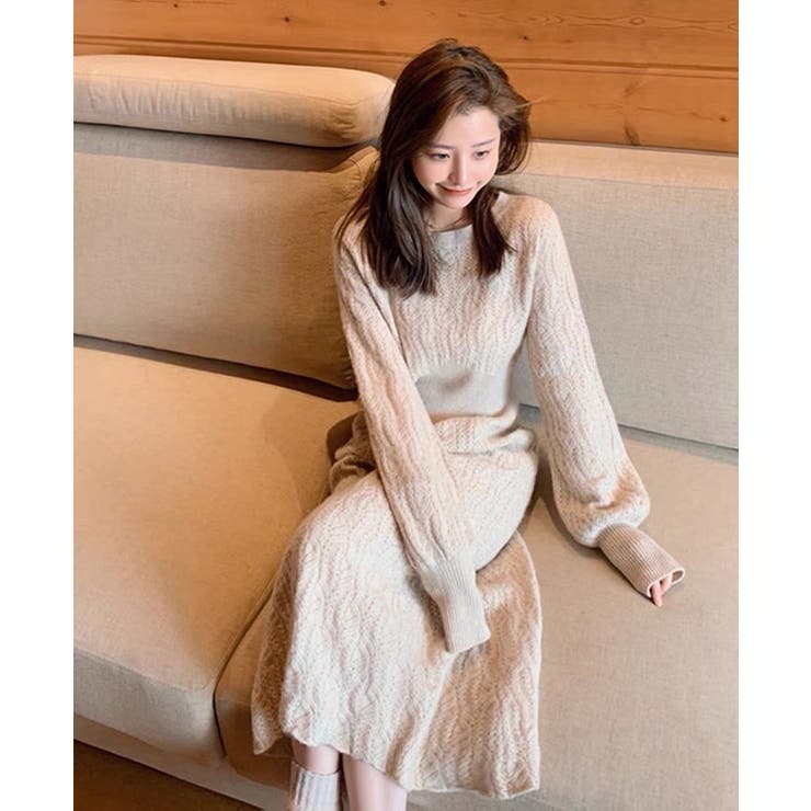 ニットワンピース 韓国ファッション ワンカラー 品番 Shnw Sibra シブラ のレディースファッション通販 Shoplist ショップリスト