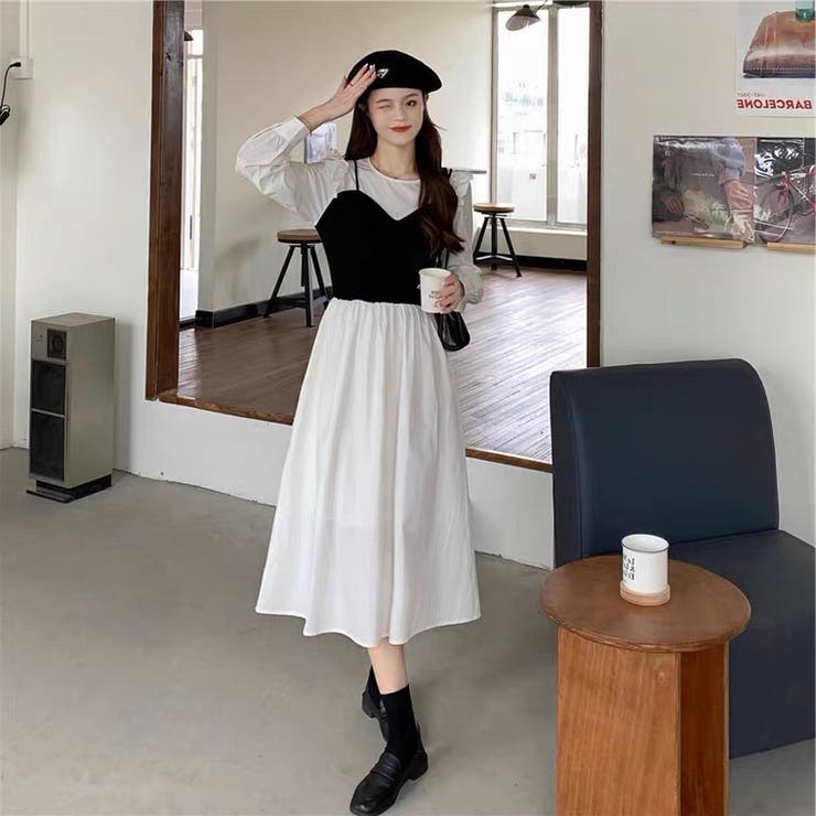 ドッキングワンピース クルーネック 丸首 品番 Shnw Sibra シブラ のレディースファッション通販 Shoplist ショップリスト