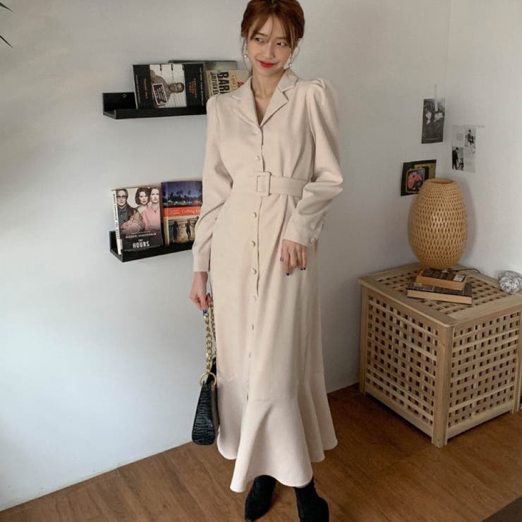 長袖マーメイドワンピース ベルト付き 春コーデ 品番 Shnw Sibra シブラ のレディースファッション通販 Shoplist ショップリスト