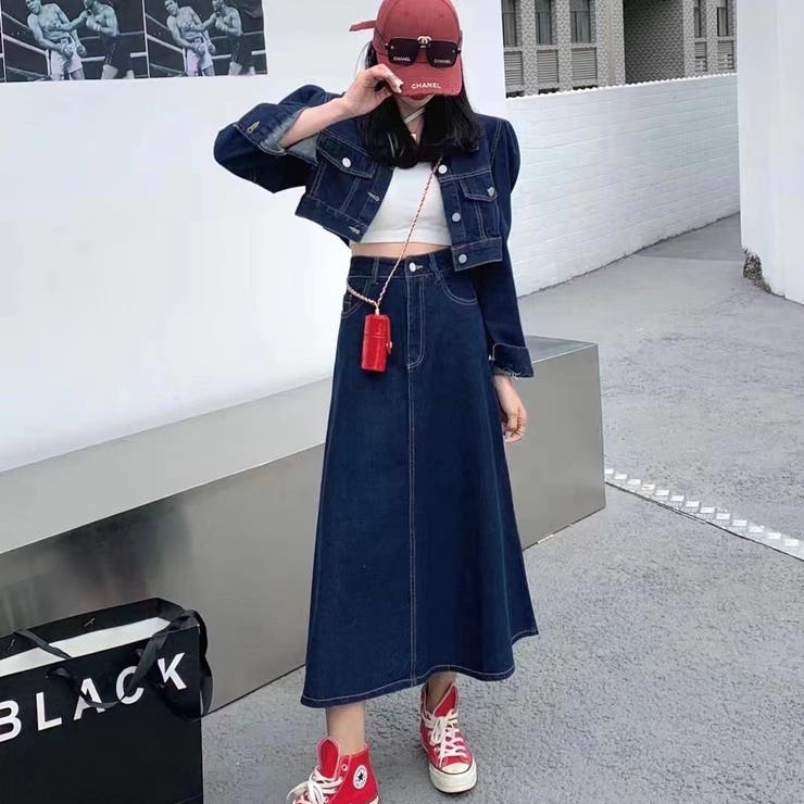 22春大特価セール セット スカート デニムジャケット Gジャン デニムジャケット Galeasso Com