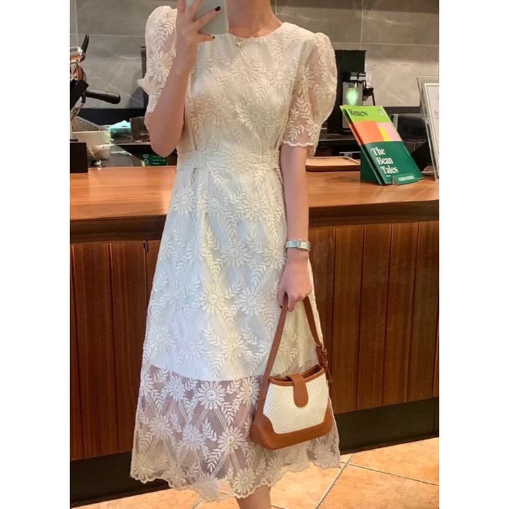 レースワンピース 韓国ファッション フェミニン | Sibra | 詳細画像14 