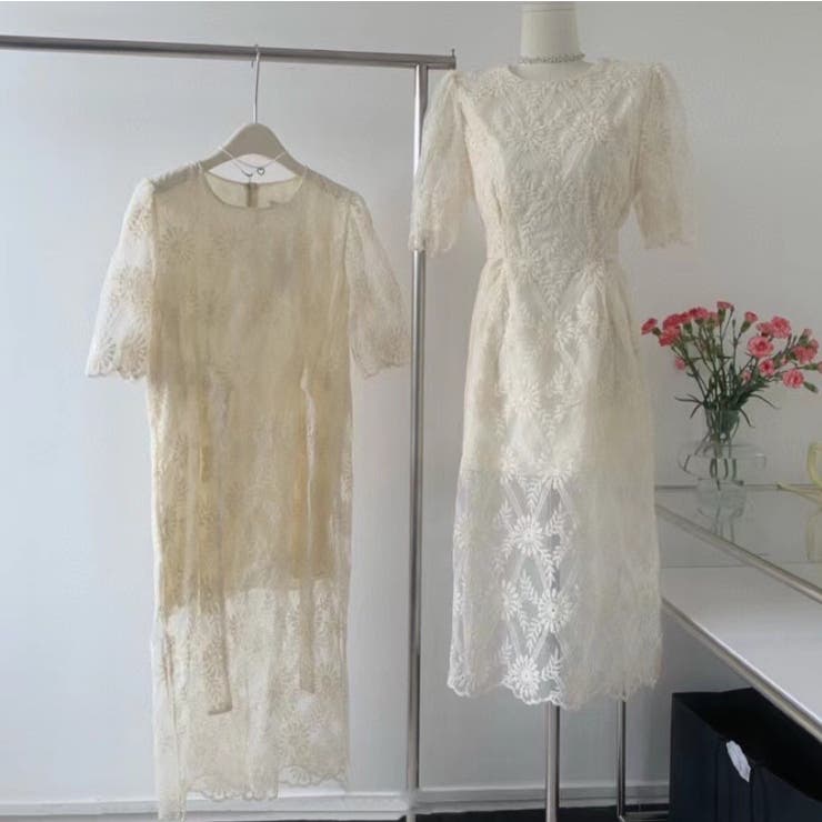 レースワンピース 韓国ファッション フェミニン | Sibra | 詳細画像6 