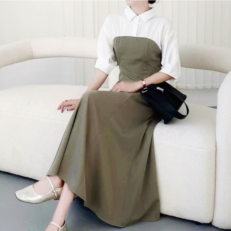 ドキングワンピース 韓国ファッション ハイウエスト 品番 Shnw Sibra シブラ のレディースファッション通販 毎日送料無料 Shoplist ショップリスト