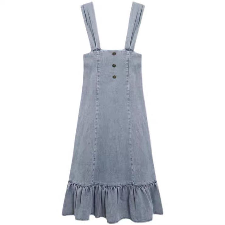 さらりと旬顔。デニムマーメイドジャンスカ 春 韓国ファッション | Sibra | 詳細画像6 