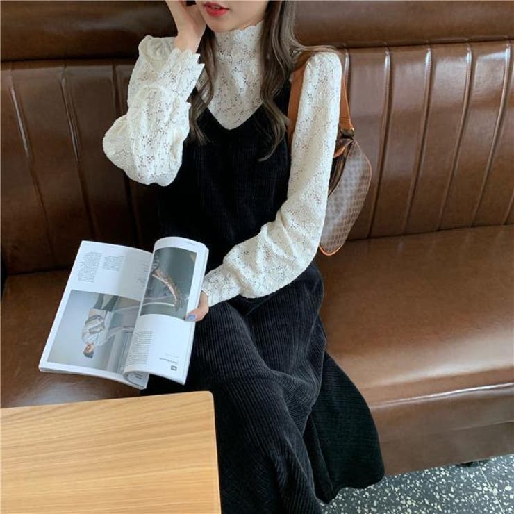 クラッシュベルベットキャミワンピース 体型カバー 韓国ファッション | Sibra | 詳細画像7 