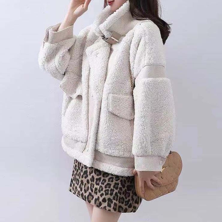 ボアジャケット 韓国ファッション 防寒[品番：SHNW0004362]｜Sibra