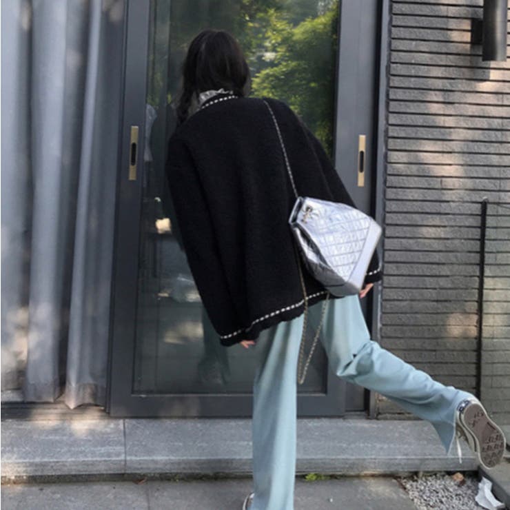 ボアジャケット 韓国ファッション ブルゾン[品番：SHNW0004370