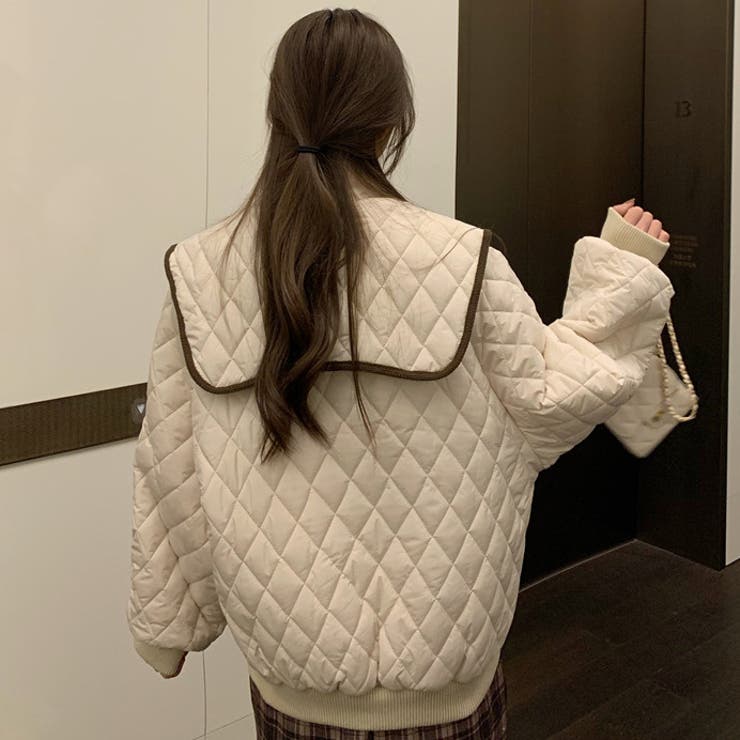 Vicky ビックカラーキルティングコート キルティングビックカラーショートコート※一部店舗のみ入荷