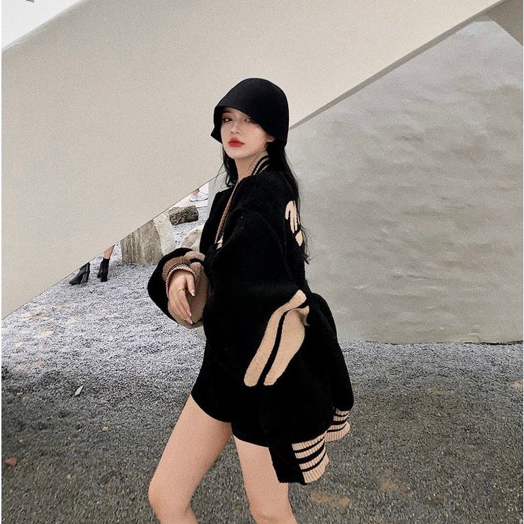 ボアブルゾン 韓国ファッション もこもこ[品番：SHNW0008404]｜Sibra