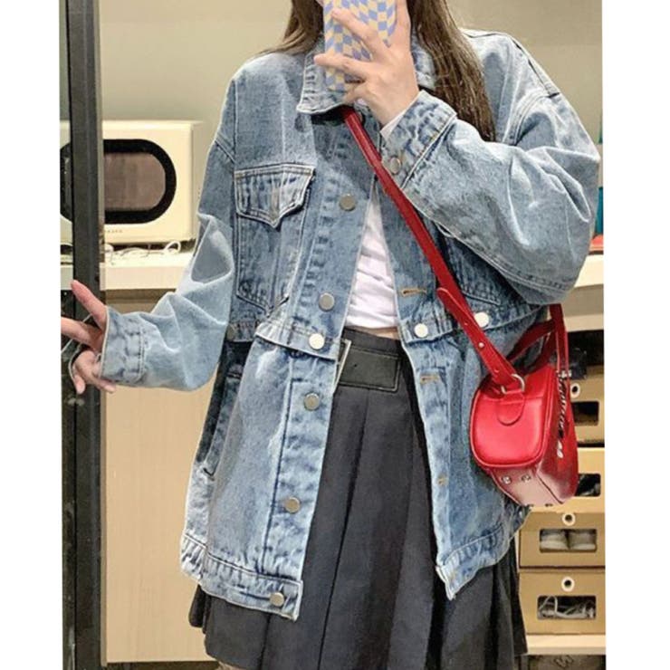 2way レングス変えられるデニムジャケット 韓国ファッション