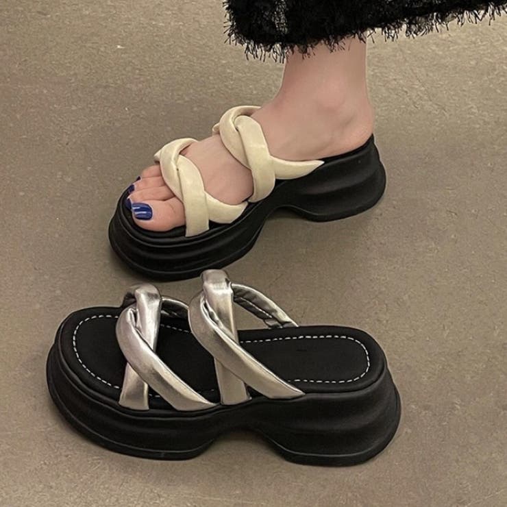 厚底サンダル ミュールサンダル 美脚[品番：SHNW0011324]｜Sibra