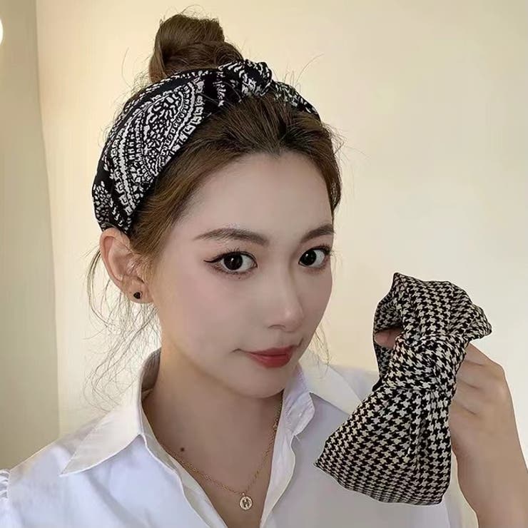 ヘアバンド 韓国ファッション 千鳥格子 品番 Shnw Sibra シブラ のレディースファッション 通販 Shoplist ショップリスト