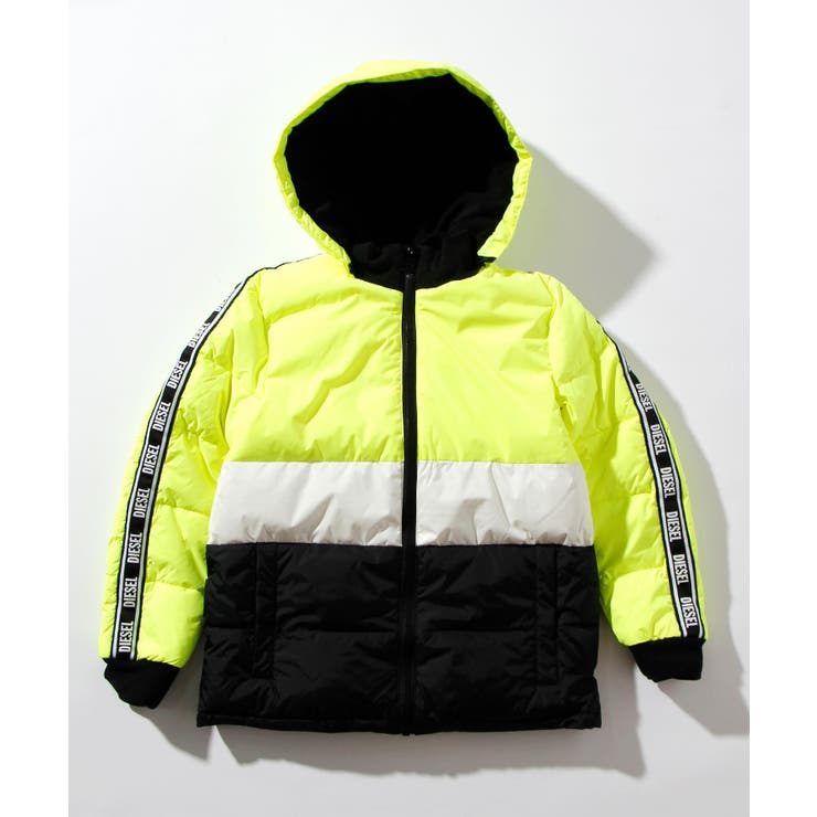 ライトイエロー | DIESEL ディーゼル フーディーパディングジャケットブルゾン | SHIFFON