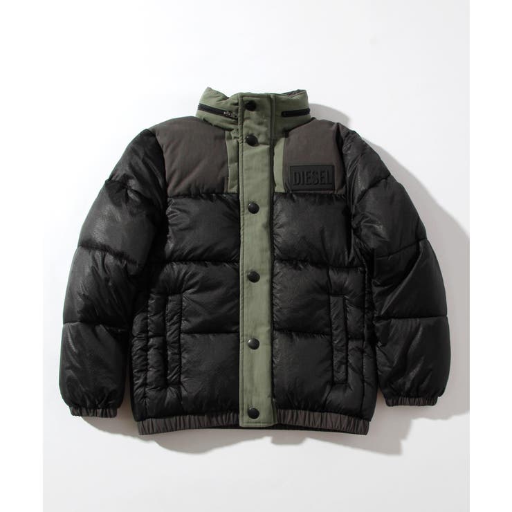 ブラック | DIESEL ディーゼル パディングジャケットブルゾン | SHIFFON