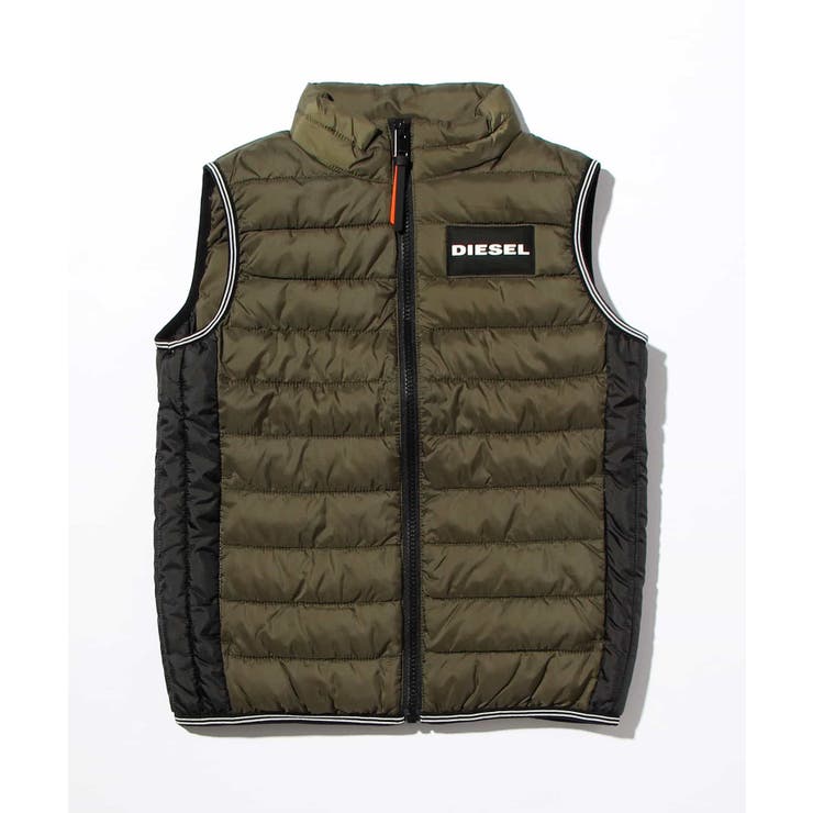 ダークグリーン | DIESEL ディーゼル パディングベストジャケット | SHIFFON