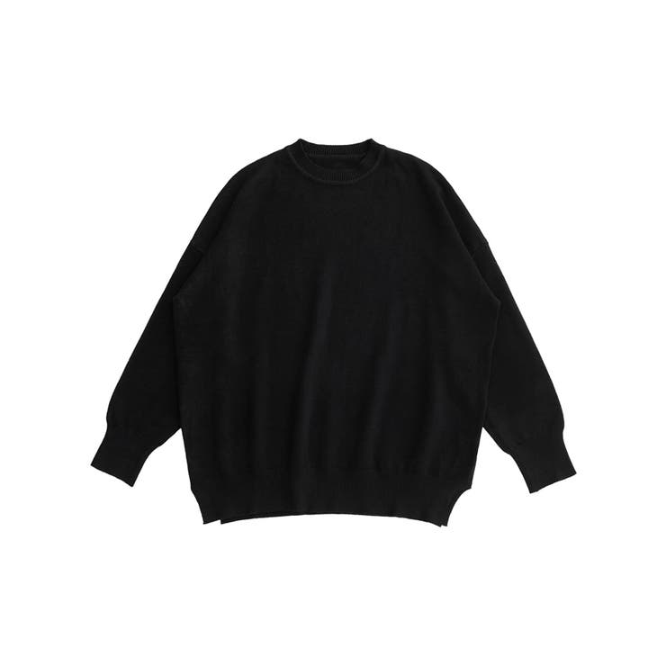 ブラック | INFLATION インフレーション ラウンドネック | SHIFFON 