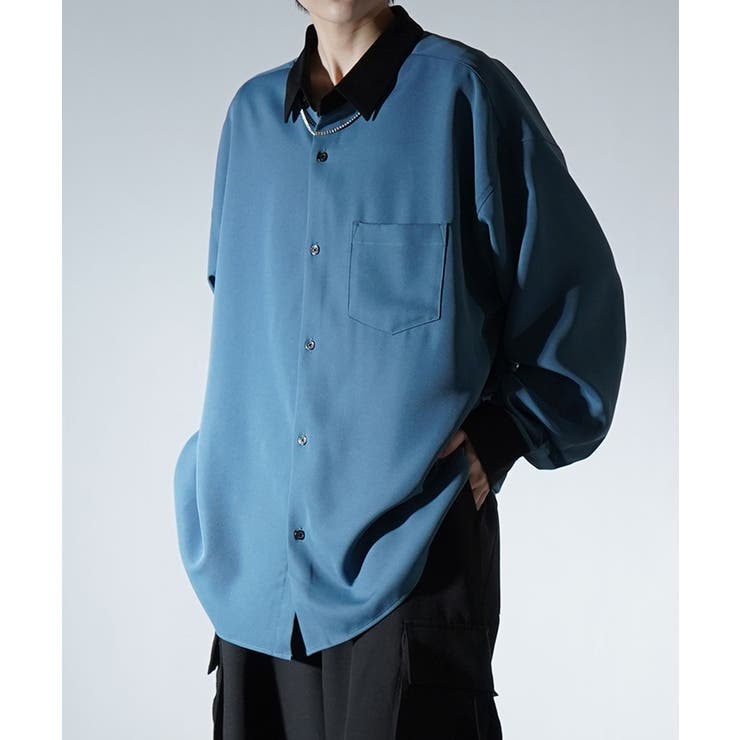 ブルー | Confirm コンファーム アシンメトリーキリカエ | SHIFFON 