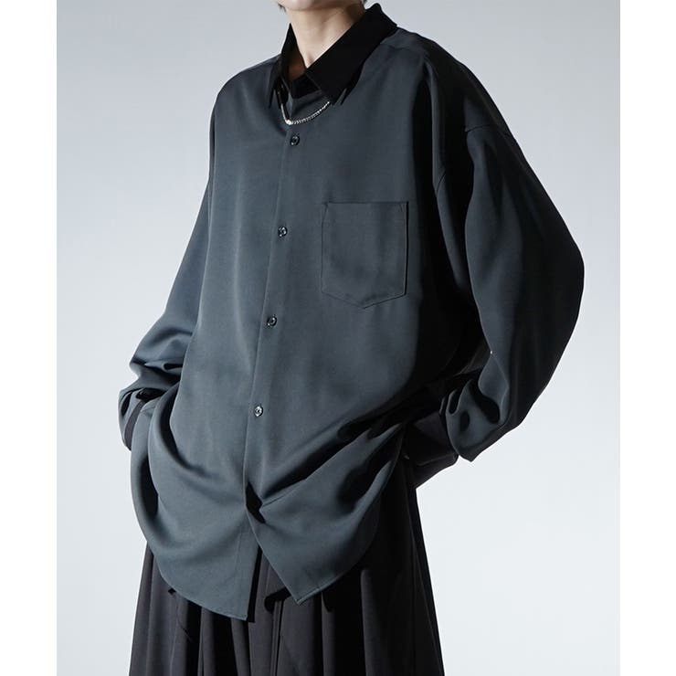 チャコールグレー | Confirm コンファーム アシンメトリーキリカエ | SHIFFON 