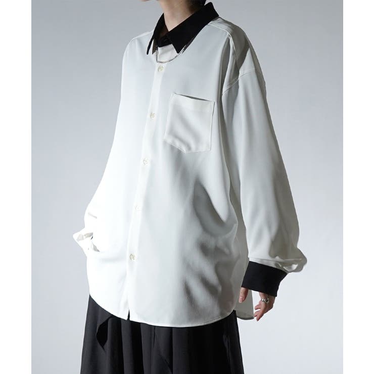 ホワイト | Confirm コンファーム アシンメトリーキリカエ | SHIFFON 