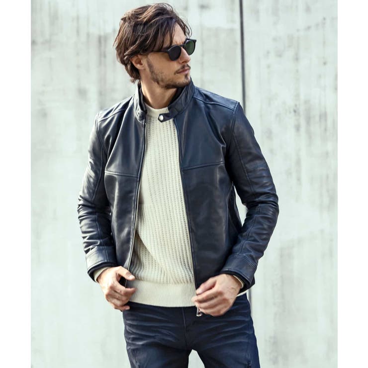 AKM Contemporary レザーブルゾン[品番：SHNM0002561]｜SHIFFON  （シフォン）のメンズファッション通販｜SHOPLIST（ショップリスト）