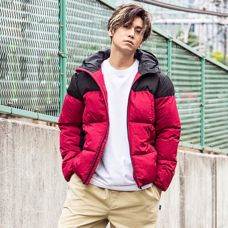 163(イチロクサン) 中綿フーディー(ブラック/グレー/レッド/ネイビー