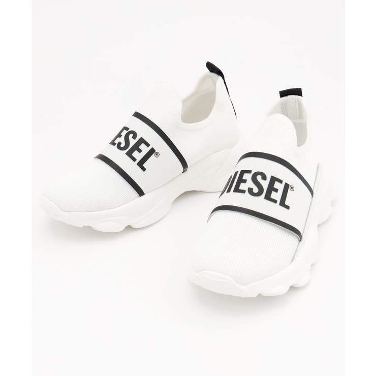 DIESEL ディーゼル ロゴプリントローカットスニーカー[品番