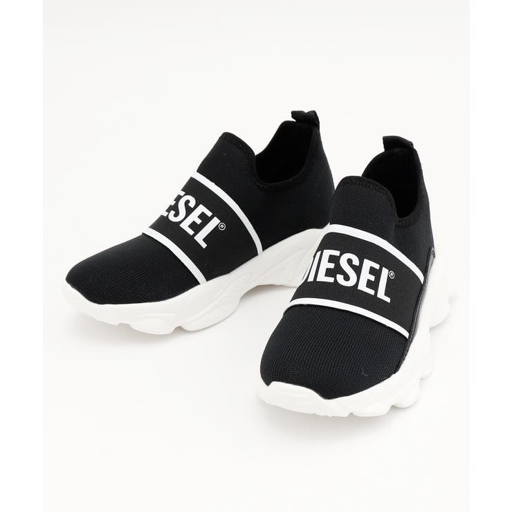 DIESEL ディーゼル ロゴプリントローカットスニーカー[品番