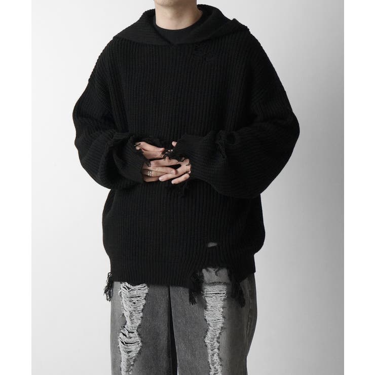 Confirm コンファーム ダメージニット | SHIFFON  | 詳細画像2 