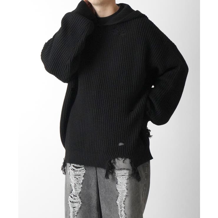 Confirm コンファーム ダメージニット | SHIFFON  | 詳細画像3 