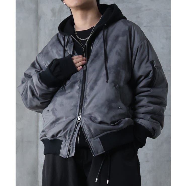 グレー | Confirm コンファーム ヴィンテージスモークウォッシュ柄 | SHIFFON 