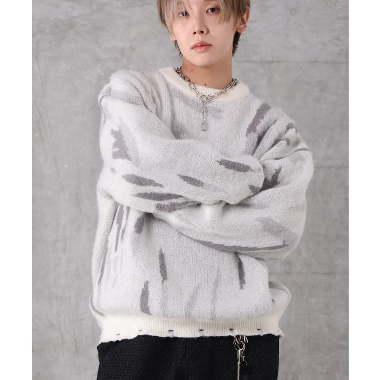 ホワイト | Confirm コンファーム 総柄 | SHIFFON 