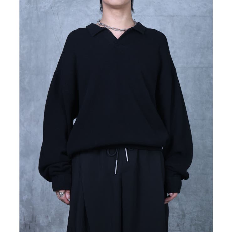 ブラック | Confirm コンファーム スキッパー | SHIFFON 