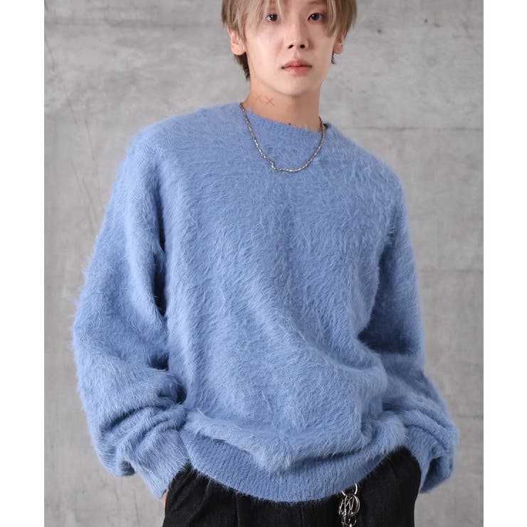 サックスブルー | Confirm コンファーム モヘアライク | SHIFFON 