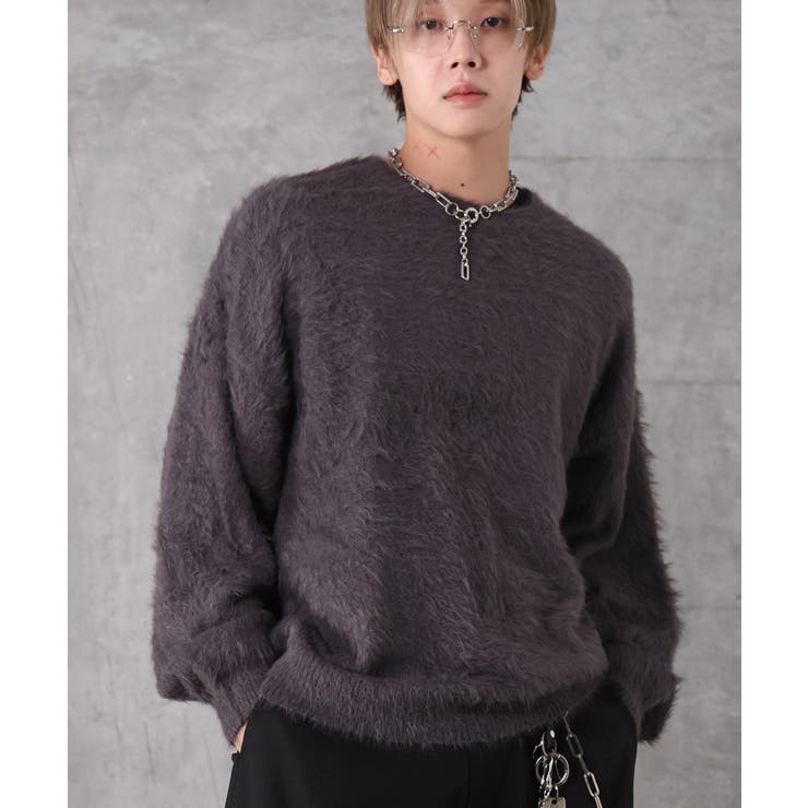 チャコールグレー | Confirm コンファーム モヘアライク | SHIFFON 