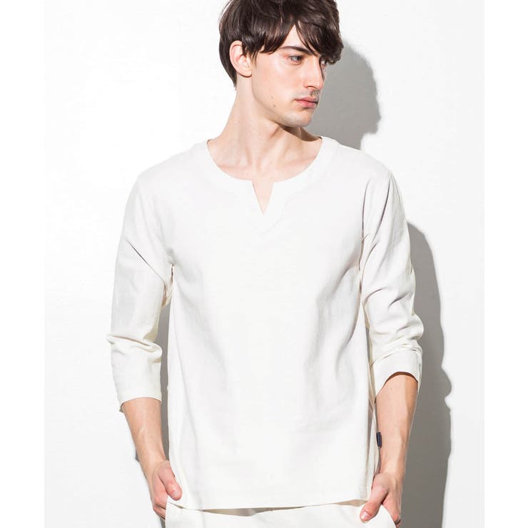 パリコレクション JH junhashimoto ストレッチリネンキーネックシャツ[品番 トップス