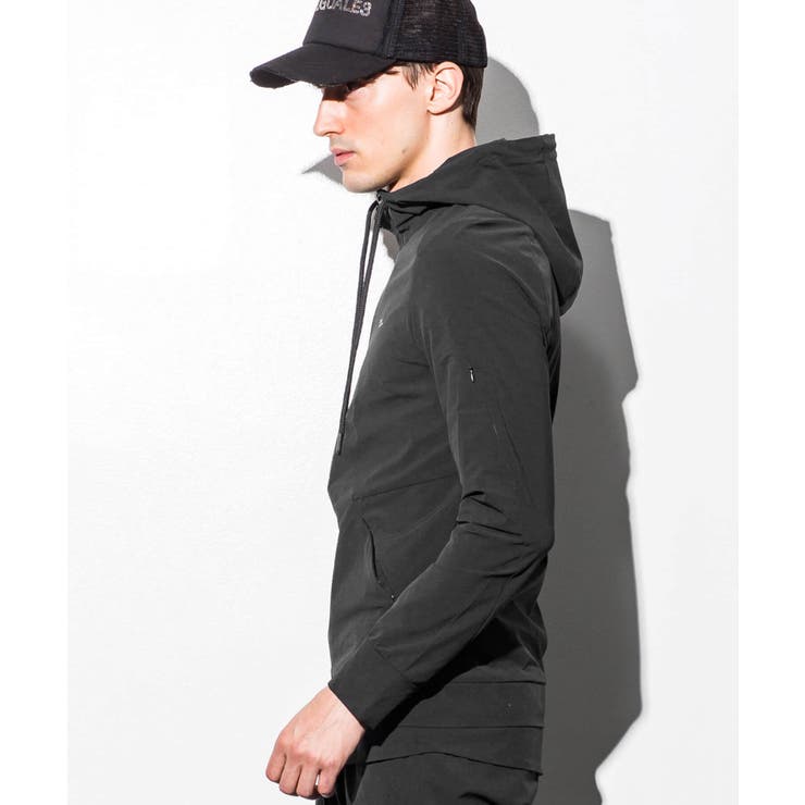 1PIU1UGUALE3 RELAX 4WAYストレッチフードパーカー[品番：SHNM0001752  