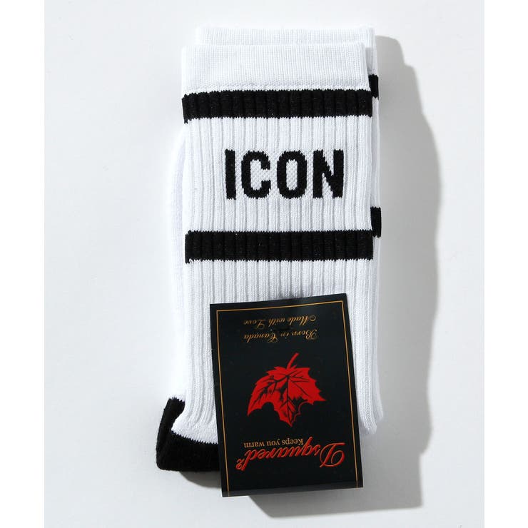 ホワイト | DSQUARED2 ディースクエアード ソックス | SHIFFON