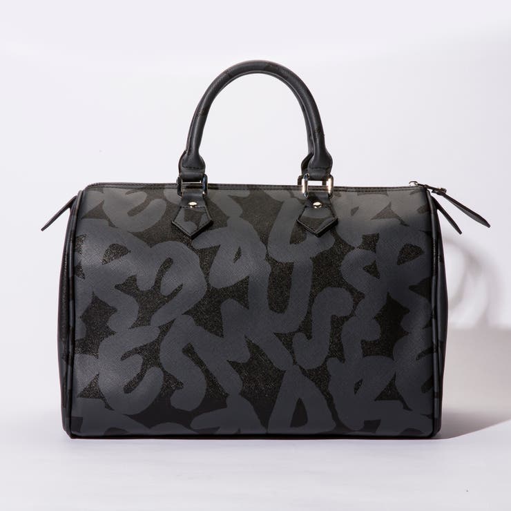 DRESSCAMP (ドレスキャンプ) MUパターンボストンバッグ(ブラック DRESSCAMP (ドレスキャンプ) MUパターンボストンバッグ(ブラック