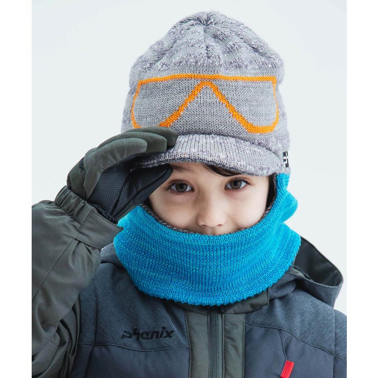 KIDS/JUNIOR】子供用スキーウェア ニットキャップ Snow Light