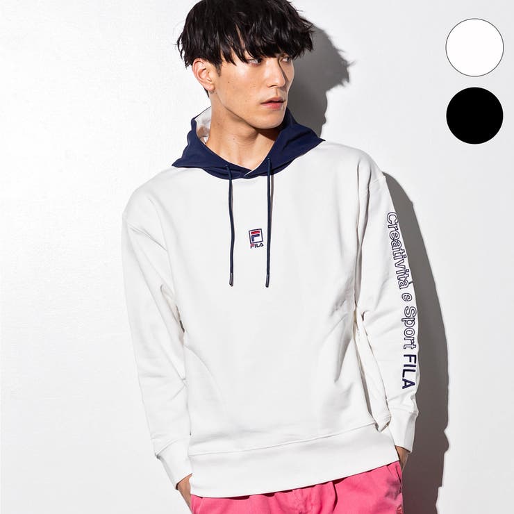 FILA フード付きジャケット Lサイズ ホワイト FILA ホワイト フード付きパーカー Lサイズ - メルカリ