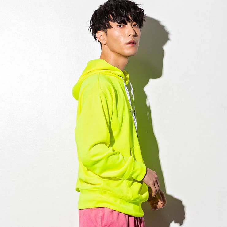 FILA(フィラ)蛍光プルオーバーパーカー(イエロー/オレンジ)[品番
