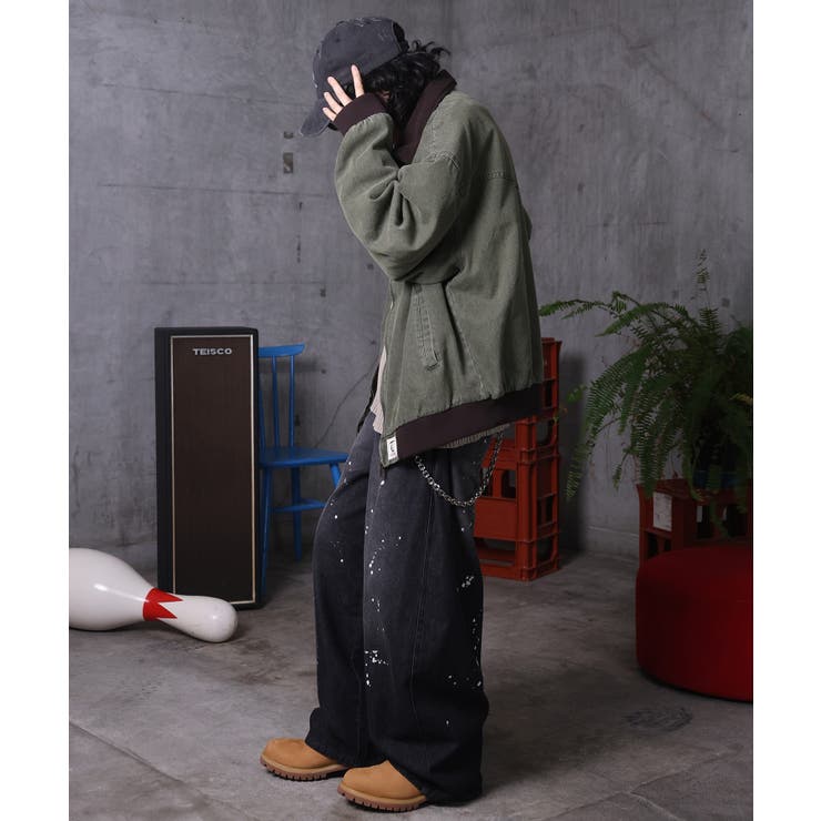 ILL S（イルズ）バレルレッグ ペインドデニムパンツ | SHIFFON  | 詳細画像16 