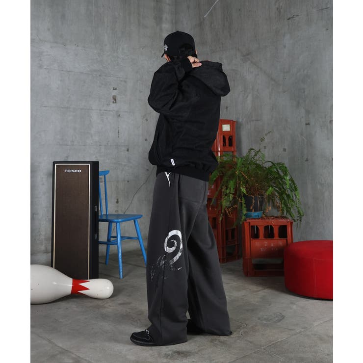 ILL S(イルズ)メタルプリント トライバルワイドスウェットパンツ | SHIFFON  | 詳細画像11 