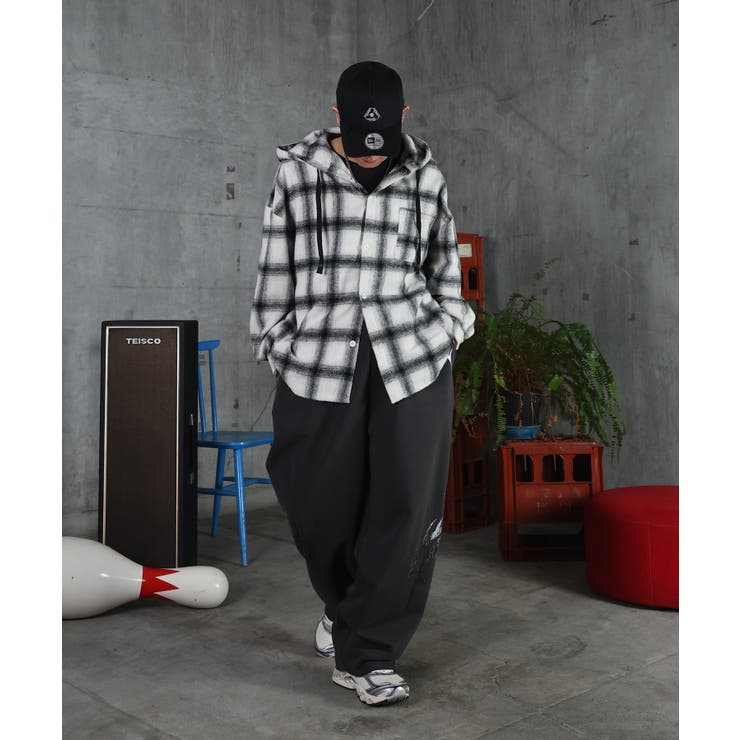 ILL S(イルズ)メタルプリント トライバルワイドスウェットパンツ | SHIFFON  | 詳細画像13 