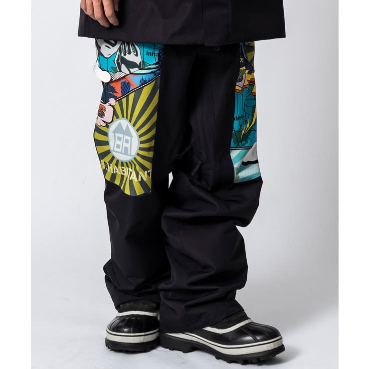 ブラック | inhabitant インハビタント ニーパッチスノーパンツ | SHIFFON 