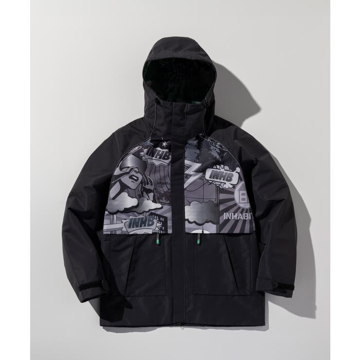 ブラック | inhabitant インハビタント フルジップスノージャケット | SHIFFON 