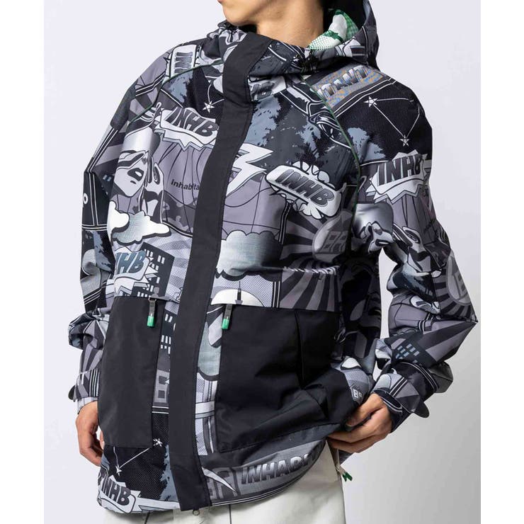 ブラック系 | inhabitant インハビタント フルジップスノージャケット | SHIFFON 