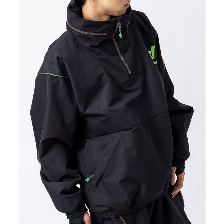 ブラック | inhabitant インハビタント クォータージップスノージャケット | SHIFFON 